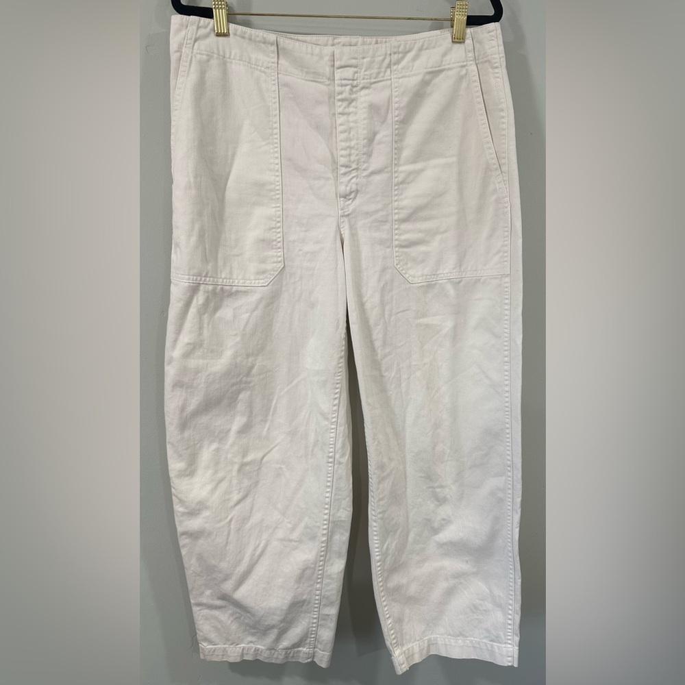 Madewell Women's Straight Leg Jeans - Cream size 31 style #NV175 SU25